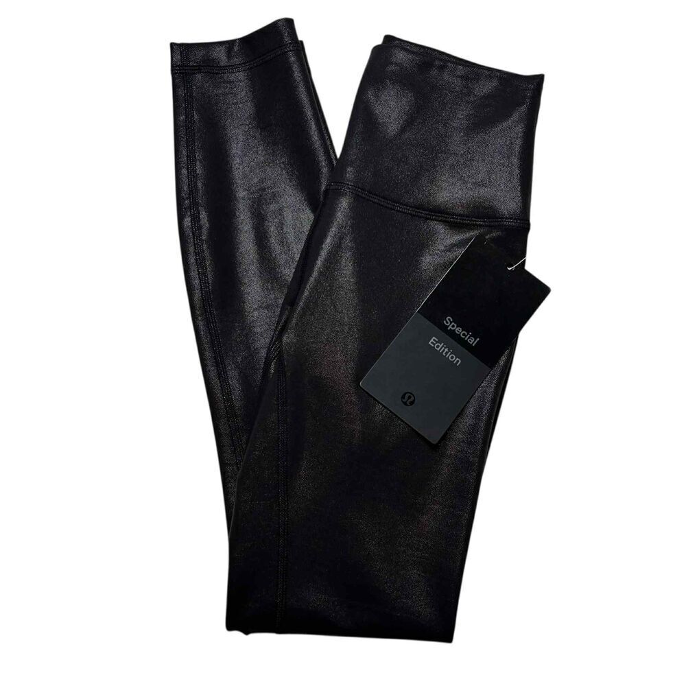 Lululemon Wunder Train High-Rise Tight 25" *Foil Radiate Foil Print Black - Picture 6 of 11